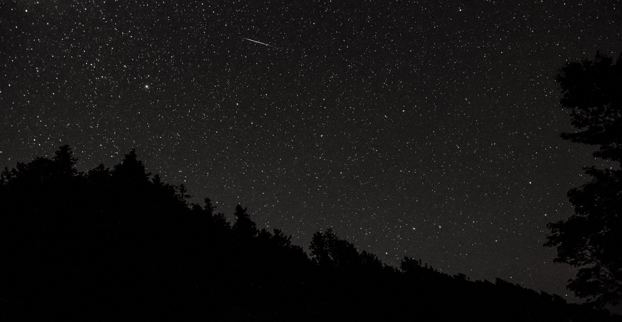 photo of shooting star Mackinac Island